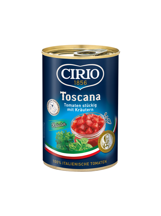 CIRIO Tomatenstücke aus der Toskana mit Kräutern