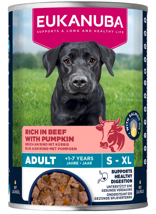 Eukanuba Hundefutter Nass Erwachsen Rind & Kürbis, 400g