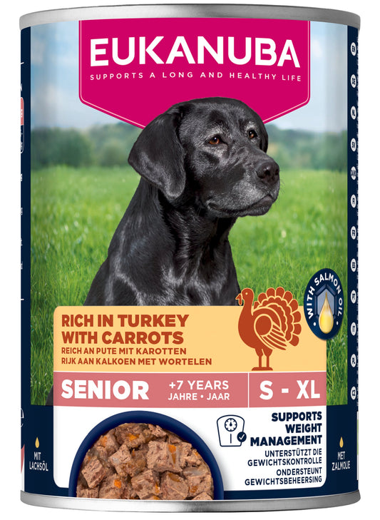 Eukanuba Hundefutter Nass Senior Pute & Karotte, 400g